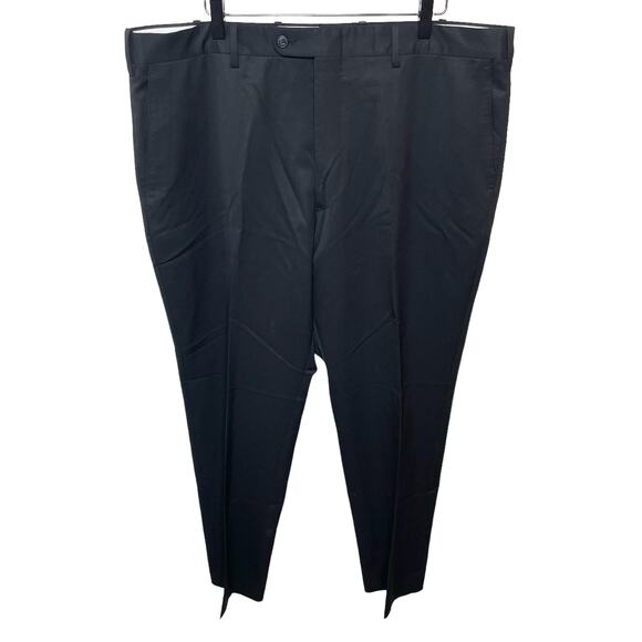 JWN Men’s John W. Nordstrom Torino Classic Fit Black Wool Italian Dress Pants 40 - Picture 2 of 11